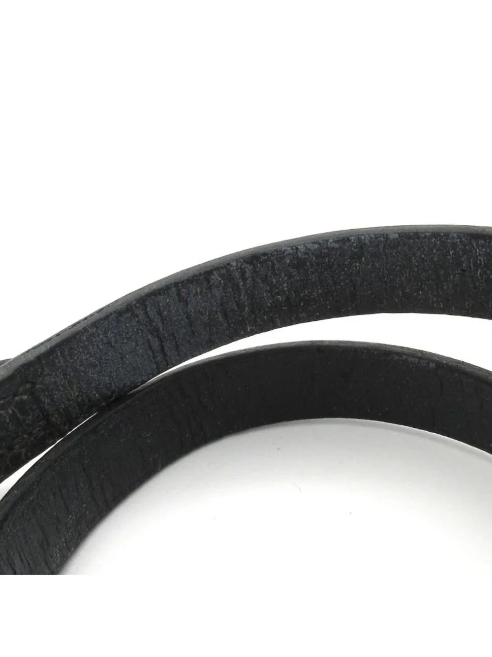 Hermes Bracelet Hapi 3 Leather Dark Brown Silver